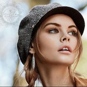 Teardrop Marquise Silver Tone Druzy Natural Crystallization Earrings HPx3